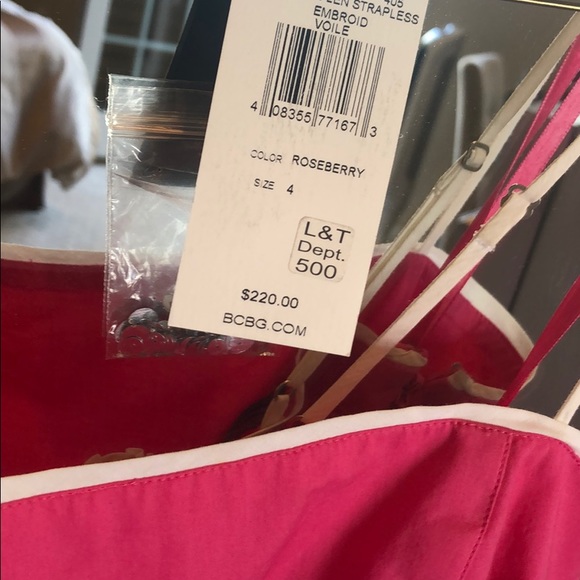 BCBG Sequin Party Dress in Pink Size 4 - Picture 5 of 7